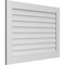 Ekena Millwork Vertical Surface Mount PVC Gable Vent: Non-Functional, w/3-1/2"W x 1"H, Standard Frame, 42"W x 30"H GVPVE42X3001SN - alternate 2